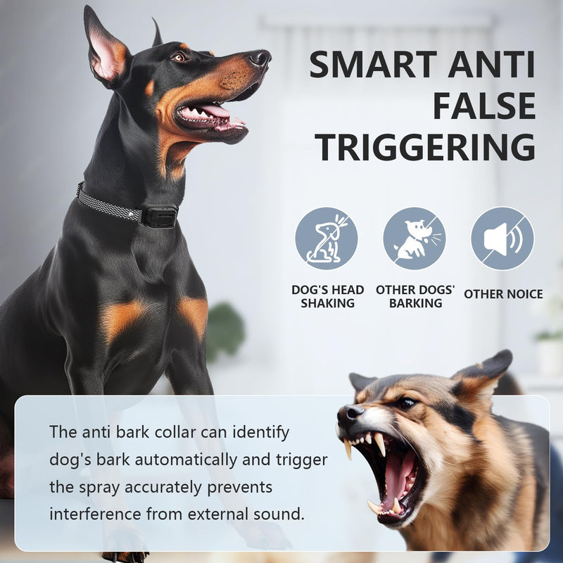 Citronella Dog Bark Collar, Anti Bark Collar with 3 Adjustable Spray & Sensitivity Level [1 Citronella Spray Refill] Automatic No Shock Dog Barking Collar for Small Medium Large Dogs Citronella Bark Collar - BeesActive Australia
