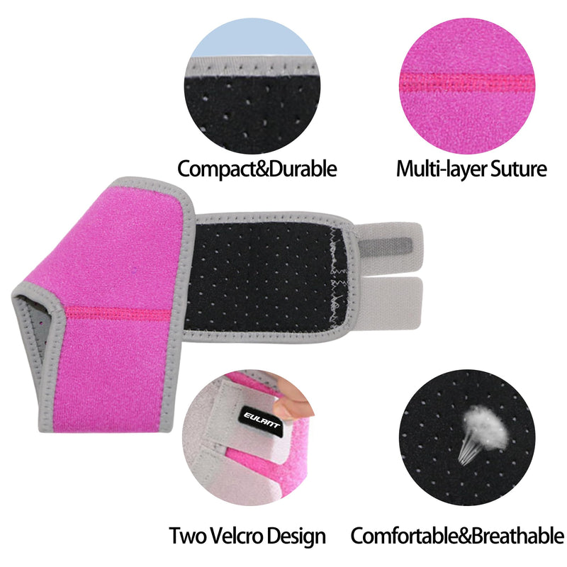 Kids/Youth Ankle Brace, Adjustable Breathable Ankle Support Plantar Fasciitis Compression Sleeve Foot Brace Heel Protector Wrap for Protection Tendonitis & Sprain Ankle Pain Relief（Rose,S Small Rose - BeesActive Australia