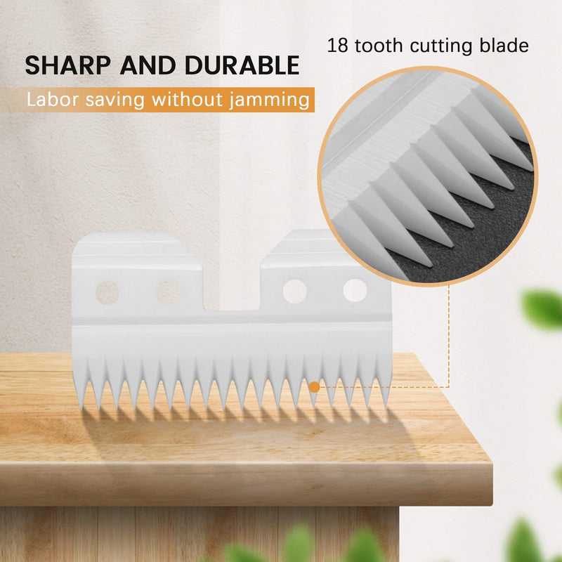 Boerunid 10 pieces/lot replaceable ceramic 18 teeth pet ceramic clipper cutting knife for A5 series - BeesActive Australia
