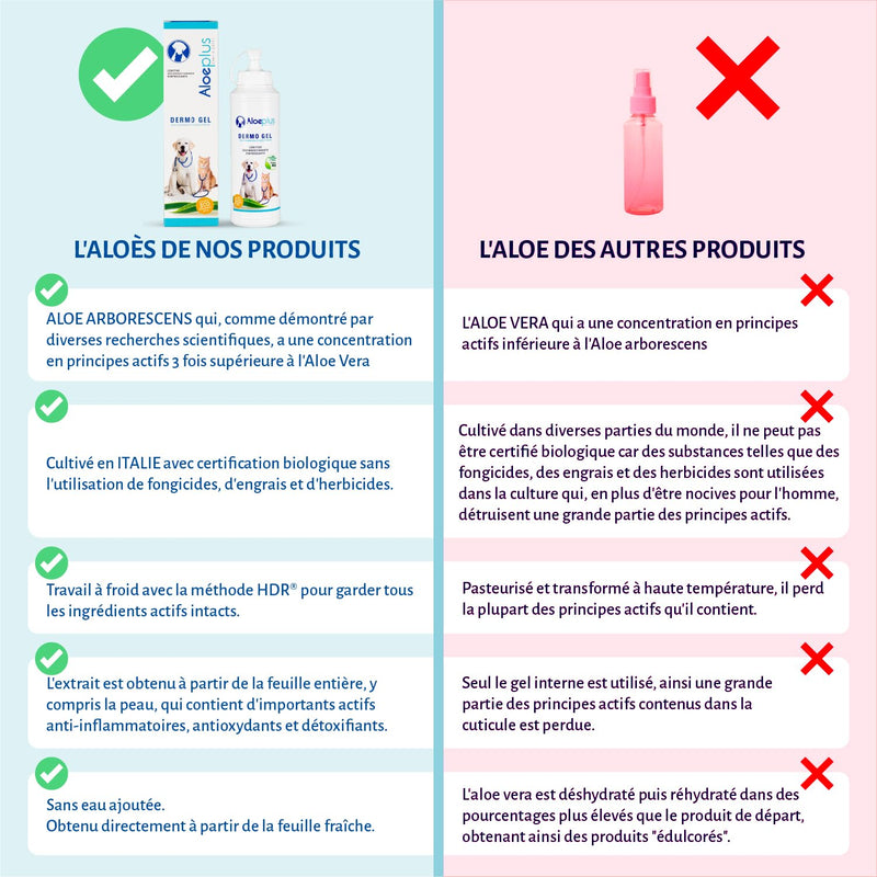 Dermo Gel for Dogs 200ml - Dog Ointment for Skin Irritation and Sensitive Skin, Dog Itch Relief, Soothing and Decongestant with Organic Arborescens Aloe Gel, 100% Natural Ingredients
