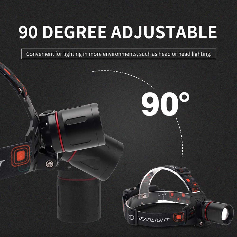 Headlamp UV Light, UV LED Black Light Headlamp 395nm Ultra Violet Purple Light Headlight Rechargeable & Zoomable for Auto Oil HVAC Leaks, Detects Rock Hounds, Scorpions, Pet Urine Stains