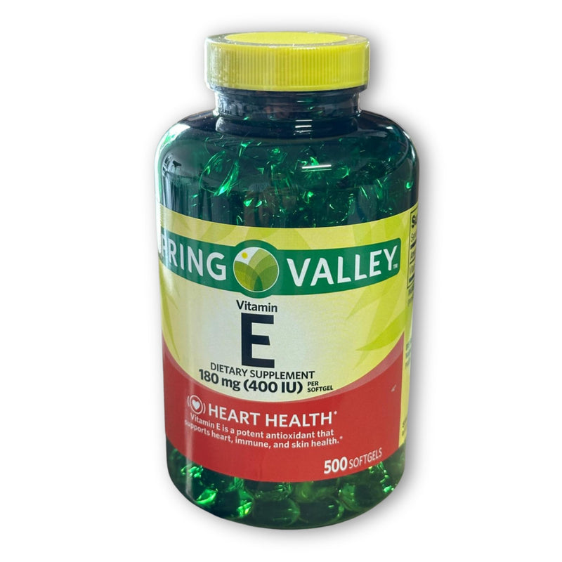 Vitamin E 400 iu 180mg softgels 500 ct, Hair Skin and Nails Vitamin (Pack of 1), Boxed By Fusion Shop Store