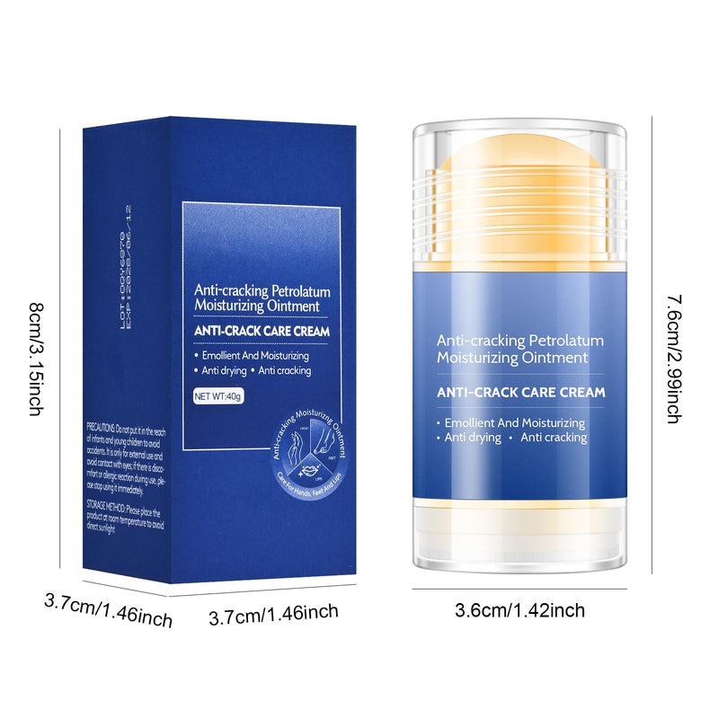 2Pcs Crack Feet Prevention Stick, Moisturizing and Hydrating Foot and Hand Balm, Remove Dead Skin Softening and Nourishing Anti-Cracking Foot Cream for Feet Elbows Knees 2pcs