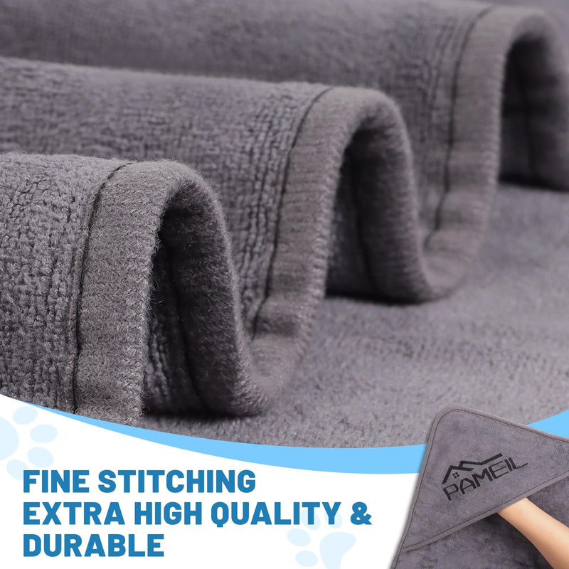 Large Dog Towel - 130x75cm Microfiber Towel Extra Absorbent for Dogs, Dog Bathrobe with Flap Bath Towel Ideal for Small, Medium & Large Dogs - BeesActive Australia