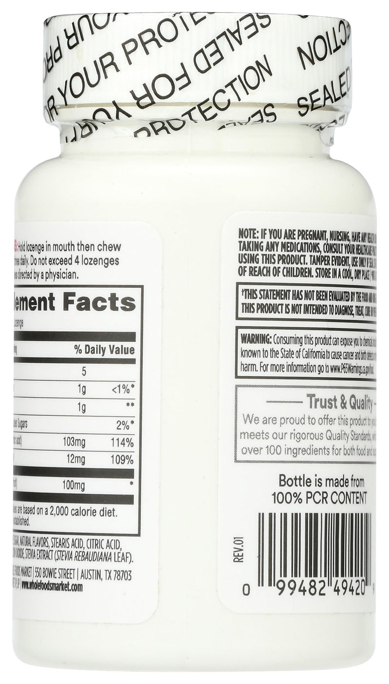 365 By Whole Foods Market, Elderberry Zinc Lozenges, California Only, 30 Count