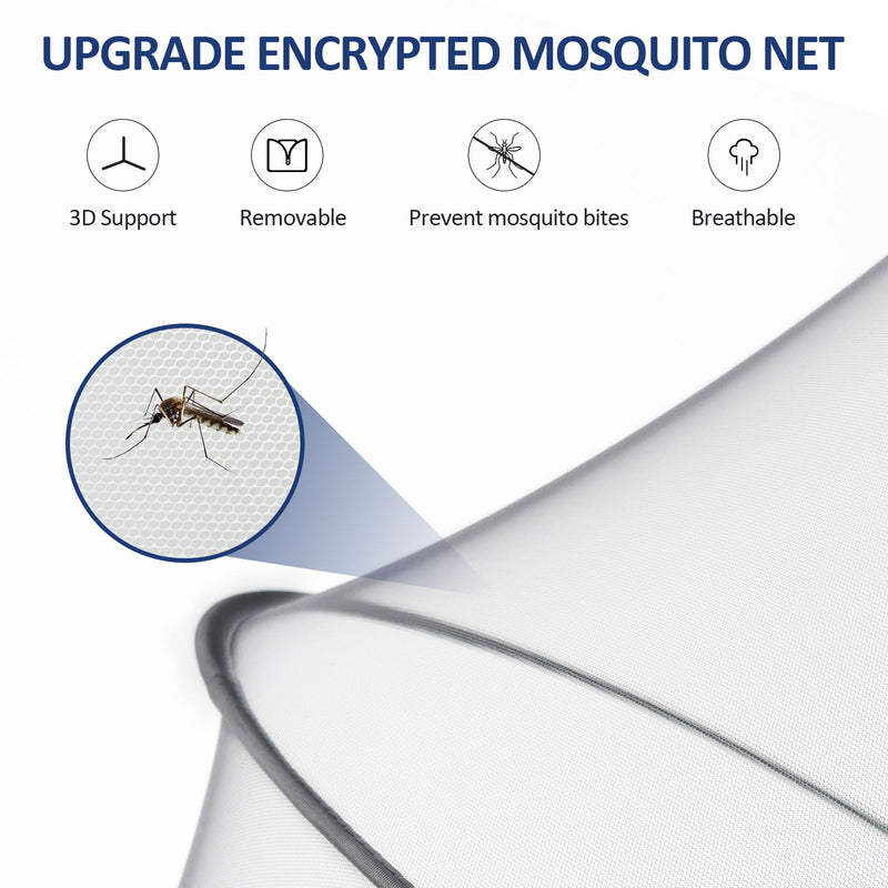 Bassinet Mosquito Net Cover to Keep Cats & Bugs Out for Baby, Two-Way Zipper, Portable Bassinet Cover with Storage Bag, Breathable Baby Mosquito Net for Bedside Sleeper/Travel Crib White White-bassinet Cover - BeesActive Australia
