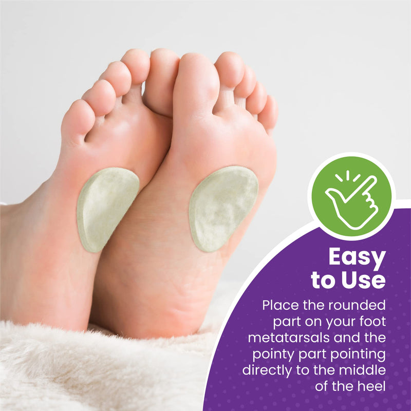 MARS WELLNESS Metatarsal Felt Foot Pad 1/8" Thick - USA Made - 6 Pairs (12 Pieces) 1/8\" Thick