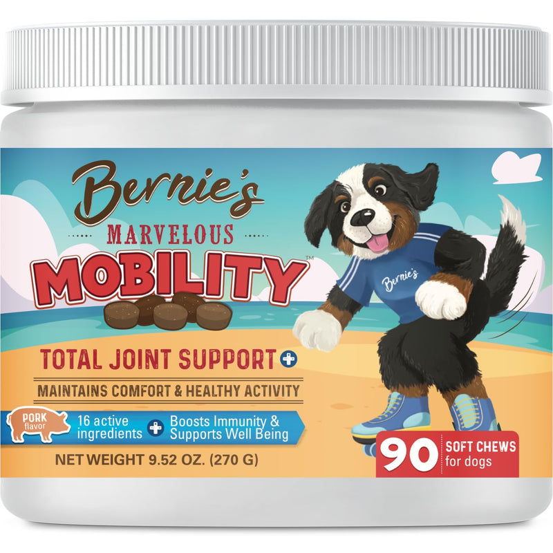 Bernie's Marvelous Mobility Dog Joint Support, 90 Chews 90 Count
