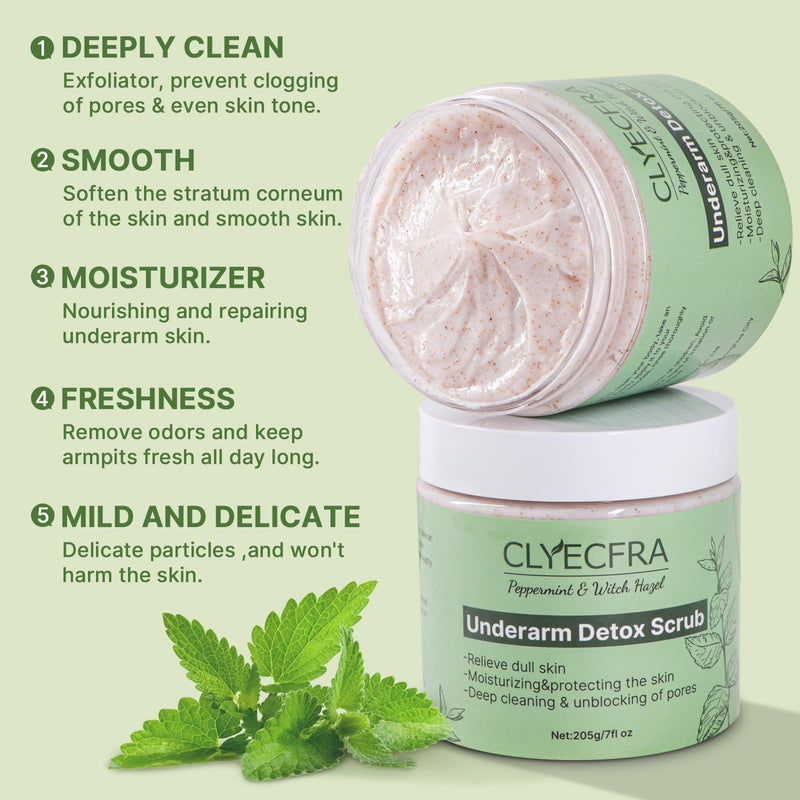 Underarm Detox Scrub,Body Scrub,Armpit Detox&Underarm Detox For Deeply Cleanses,Exfoliates,Moisturizes&Relieves Odor,Provides Long-Lasting Freshness,Used in Armpits, Elbows,Knee&Throughout the Body - BeesActive Australia