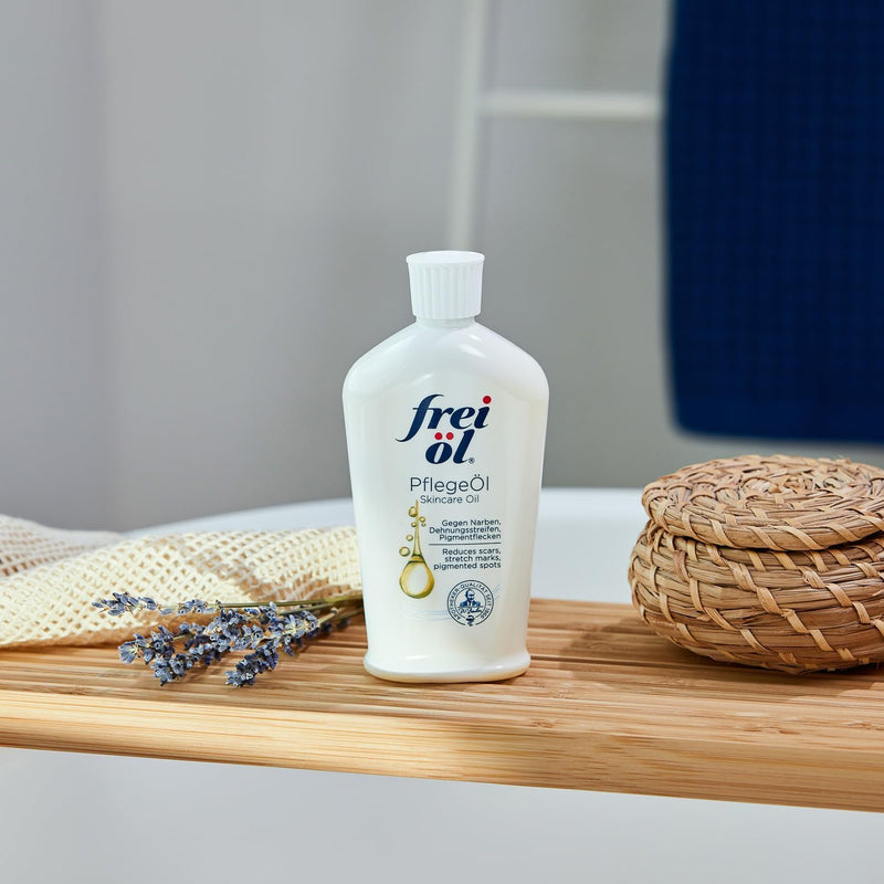 frei öl skincare oil – fast absorbing, nourishes skin soft and smooths – excellent as body oil for stretch marks removal and vitamin e oil for scars, microbiome-friendly and vegan, 125 ml / 4.23 Fl Oz 4.22 Fl Oz (Pack of 1)