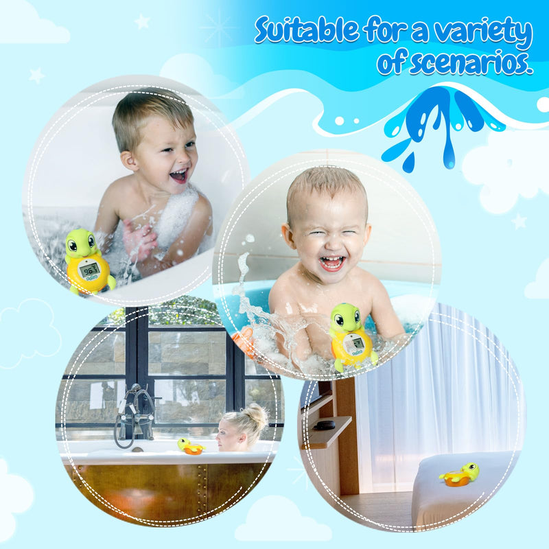 Backstroke Sea Turtle Baby Bath Thermometer,The Infant Baby Bath Floating Toy Safety Temperature Water Thermometer, BPA Free, New Baby Essentials - BeesActive Australia