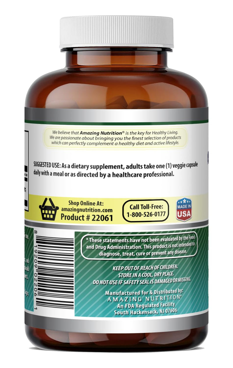 Amazing Formulas Biotin 10000 mcg Veggie Capsules | Vitamin B7 Supplement | Non-GMO | Gluten Free | Made in USA (400 Count) 400 Count
