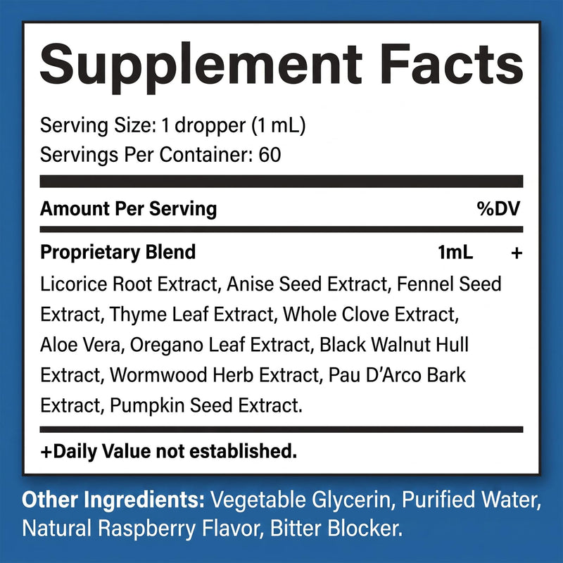 Gut Balance for Kids, 11-Plant Liquid, Raspberry, 60 Servings | Measured dropper, plant-based formula, no pills or capsules, simple daily use