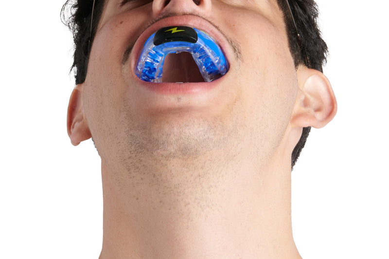 Zone Mouthguard Sports Mouth Piece Starter Kit - Custom-Fit Mouth Piece, Replacement Putty, & Carry Case. Custom fit in Minutes. M.O.R.A. Technology. No Boil, No Pain for Adults (Blue) Adult Blue