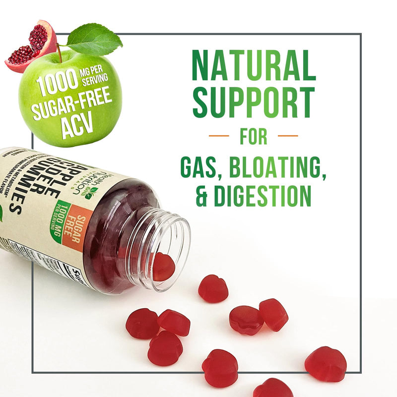Apple Cider Vinegar Gummies Zero Sugar - Max Strength ACV Gummy Vitamins - Vitamin B12 & The Mother - Metabolism & Energy Support - Vegan Apple Cider Vinegar Gummy Supplement - Non-GMO - 60 Gummies 60 Count (Pack of 1)