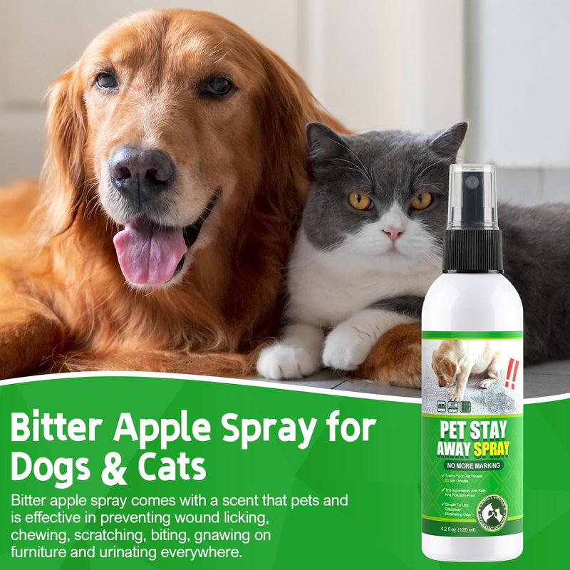 Bitter Apple Spray for Dogs to Stop Chewing. No Chew Spray for Dogs Puppies. Dog Training Aids to Stop Chewing. Effective Anti-Scratch Furniture Protector. Alcohol-Free Safe Formula, 4.2 oz. - BeesActive Australia