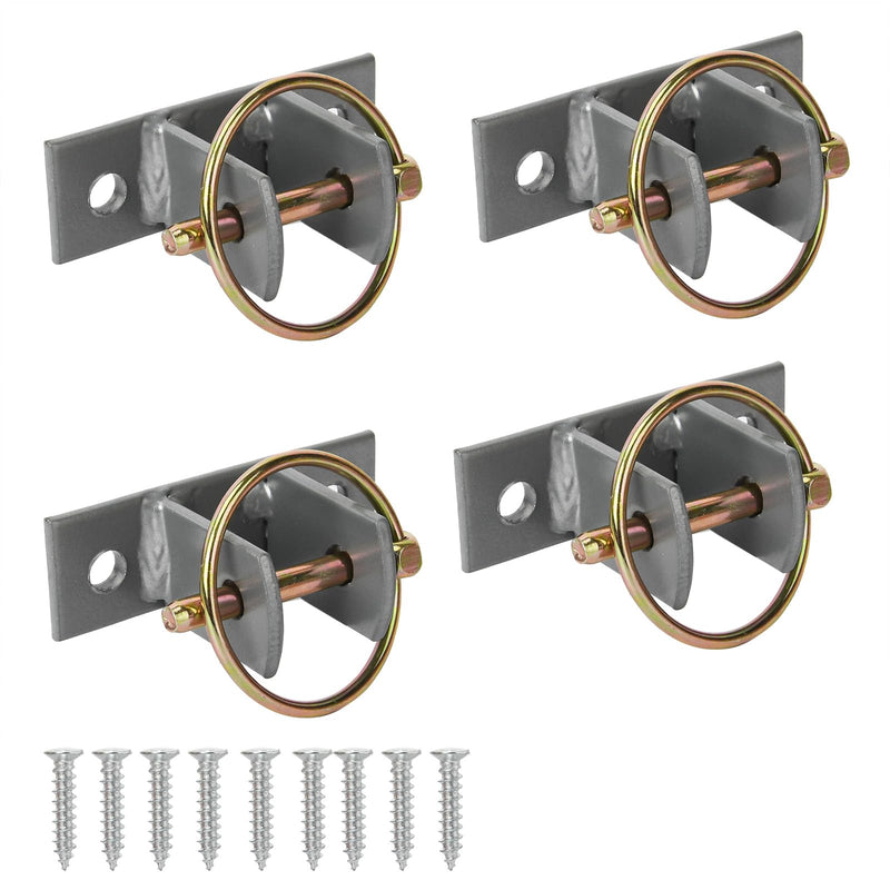 4 Pcs Water Bucket Hook with Pin Heavy Duty Wall Mounted Equestrian Bucket Hooks Hangers for Horse Stall Stable Barn - BeesActive Australia