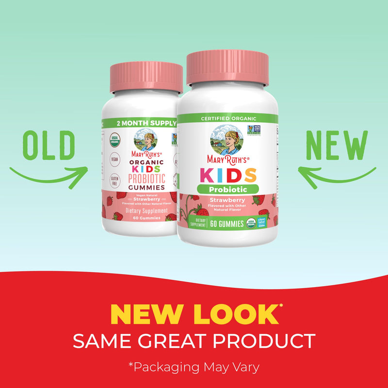 MaryRuth Organics Kids Probiotics for Digestive Health | USDA Probiotic Gummies | 2 Month Supply | Kids Probiotics | Immune Support | Gut Health Supplement | Vegan | Non-GMO | Gluten Free | 60 Count