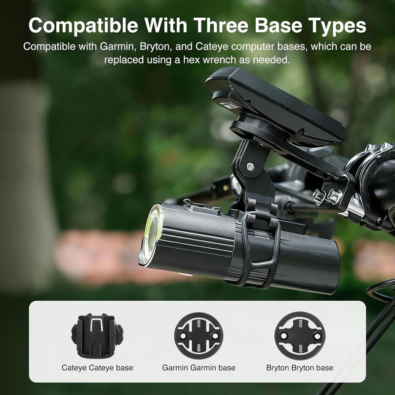 Bike Computer Mount for Garmin Edge Bike Combo Mount for Sports Action Camera Edge Extended Out-Front Mount for Garmin Series 1030 1000 830 820 810 530 520 510 500 25 20 Touring - BeesActive Australia