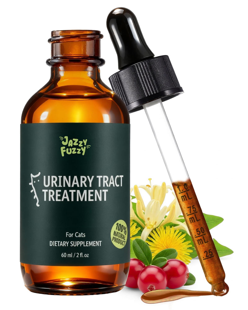 Feline Urinary Tract Health, Cat UTI Remedy, Cranberry & Natural Herbal Cat Supplement for Urinary and Kidney Health, Promotes Immunity, Chicken Flavor, 60ml/2fl.oz - BeesActive Australia