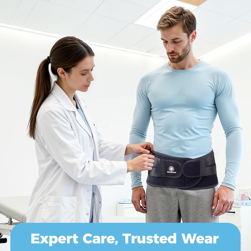 Ultra Sacroiliac SI Hip Belt for Women and Men, [Upgraded Medical-Grade] Adjustable Breathable Hip Brace, Sciatica Pain Relief Devices, Trochanter Brace for Relieving Lower Back Pain, Pelvic Pain & Sciatica (Medium) Medium