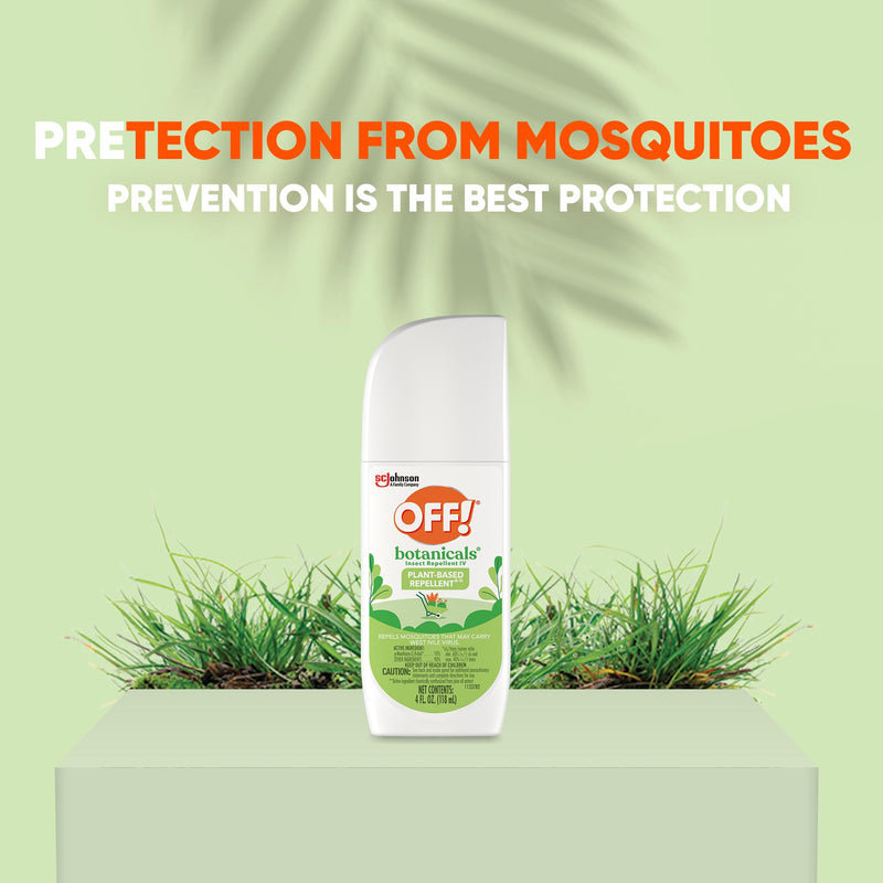 OFF! Botanicals Insect Repellent, Bug Spray & Mosquito Repellent, 4 Oz 4 Fl Oz (Pack of 1)
