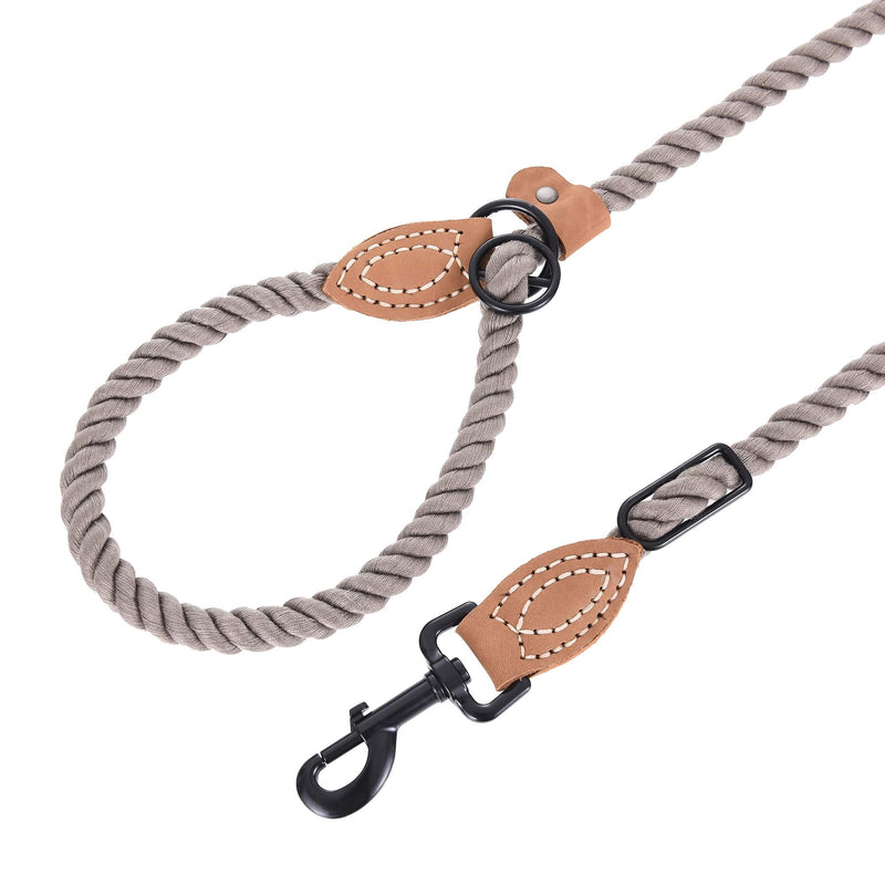 Mile High Life Hands Free Dog Leash, Crossbody Waist Leash with Genuine Leather Connection, Multifunctional Adjustable Slip Lead for Dog Walking Running (Camel, 8FT) Camel 8FT Hands Free