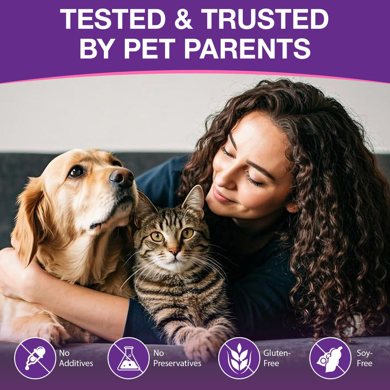 Pet Melatonin Drops 60ml for Dogs & Cats, Calming Liquid Supplement for Pets, Supports Relaxation & Healthy Sleep Cycles, Anxiety Relief for Travel, Fireworks & Stress, Easy Absorption Formula 1