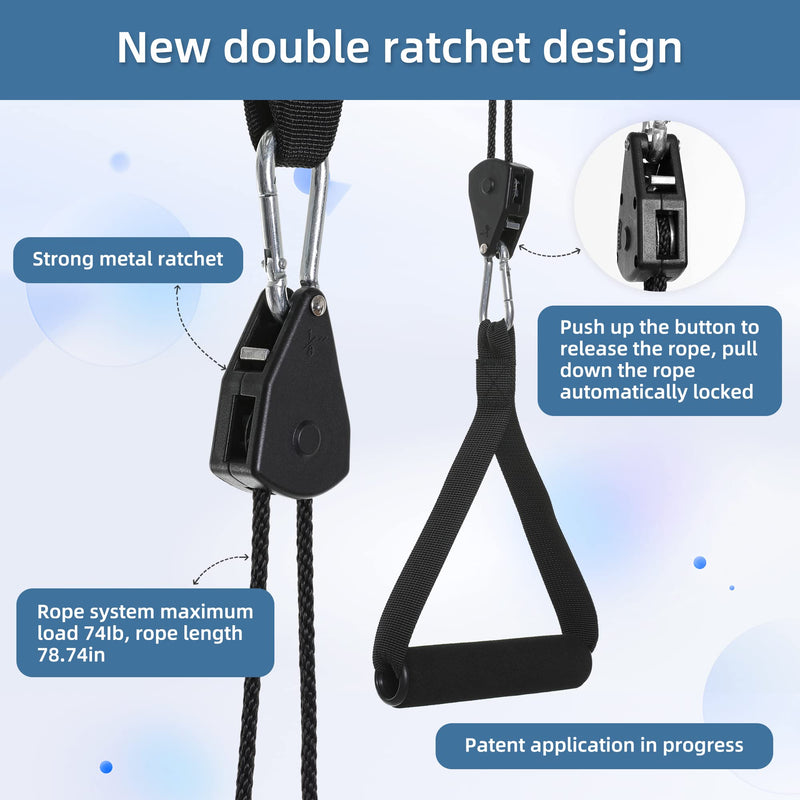 Upgraded Neck Stretcher Cervical Neck Traction Device,Double Ratchet Neck Tension Relief Portable Over The Door Device,for Physical Therapy,Neck Pain Relief, Vertebrae Disk Herniation,Black - BeesActive Australia