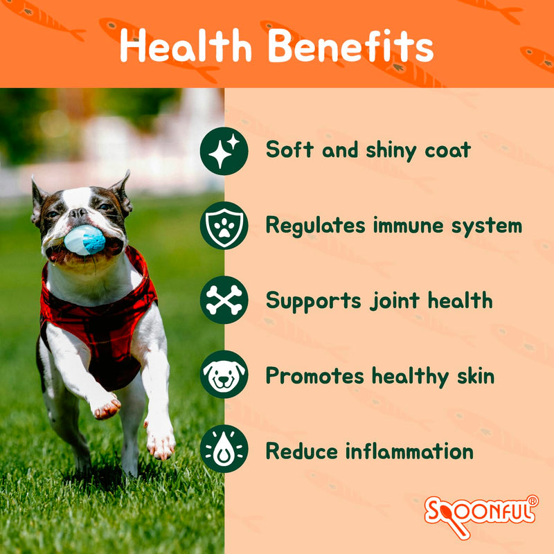 Spoonful Salmon Fresh - 100% Natural Wild-Caught Alaskan Salmon Oil – 220 mg Mini Softgel, 126 Mini Softgels | DHA, EPA & Natural Astaxanthin, Non-GMO, Sustainable, Made in USA