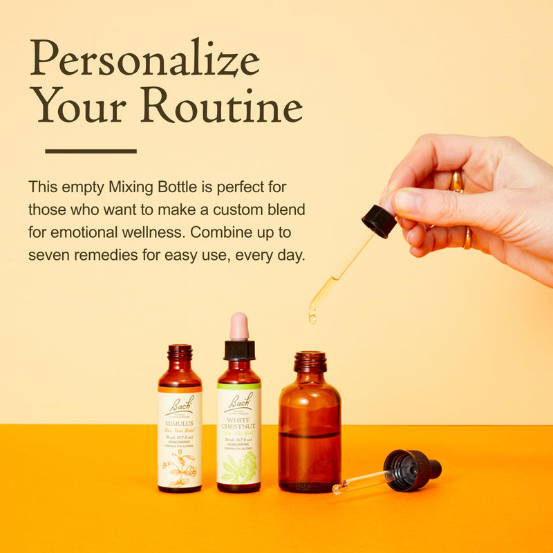 Bach Original Flower Remedies Empty Mixing Bottle - 30 mL - Use to Create a Custom Blend of Essences - BeesActive Australia