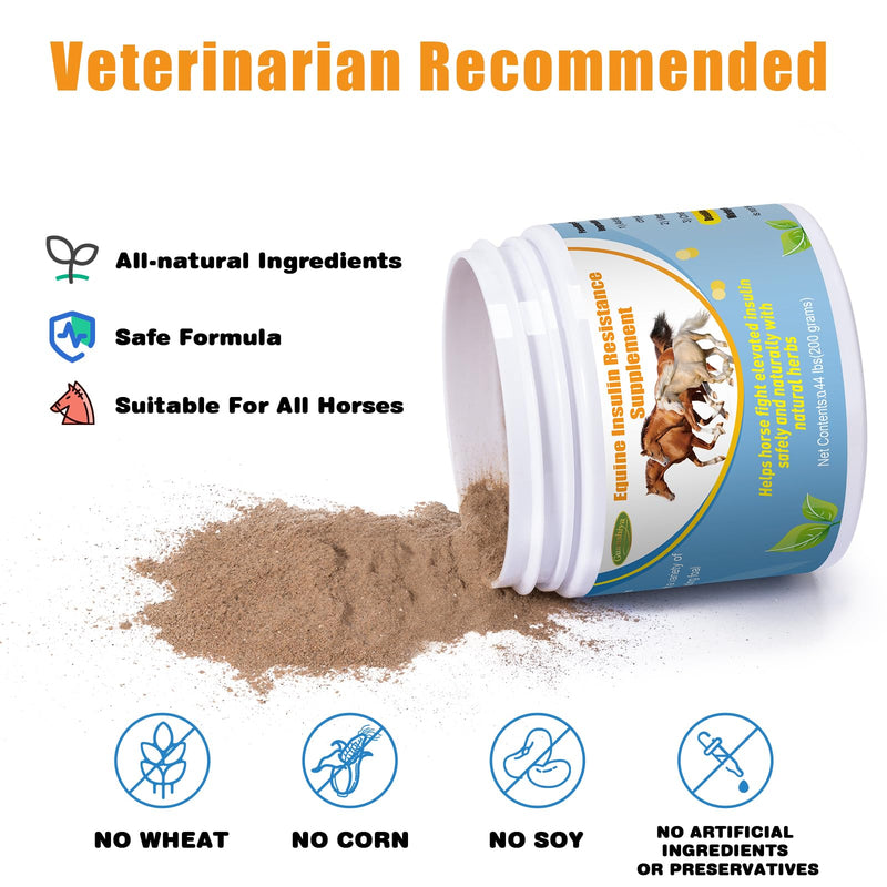 Insulin Resistance Supplement for Horses,Supporting Horses with Elevated Insulin Levels,Laminitis,Cushing's Syndrome,Chronic Sore Feet,Back to Pasture,0.44 lbs - BeesActive Australia