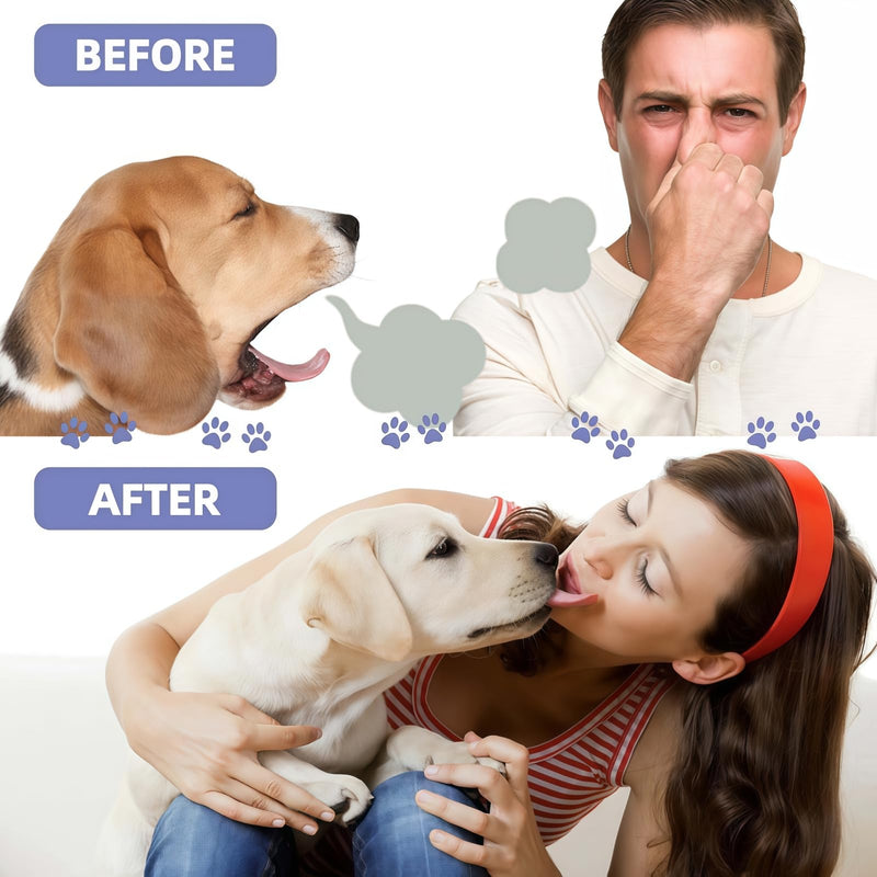2*30ml Dog Oral Care Spray Pet Teeth Cleaning Spray,Teeth Cleaning Spray for Pets,Pet Bad Breath Removal,Pet Teeth Cleaner,Pet Breath Freshener Spray Care Cleaner,Fresh Breath & Teeth Cleaning Spray 2