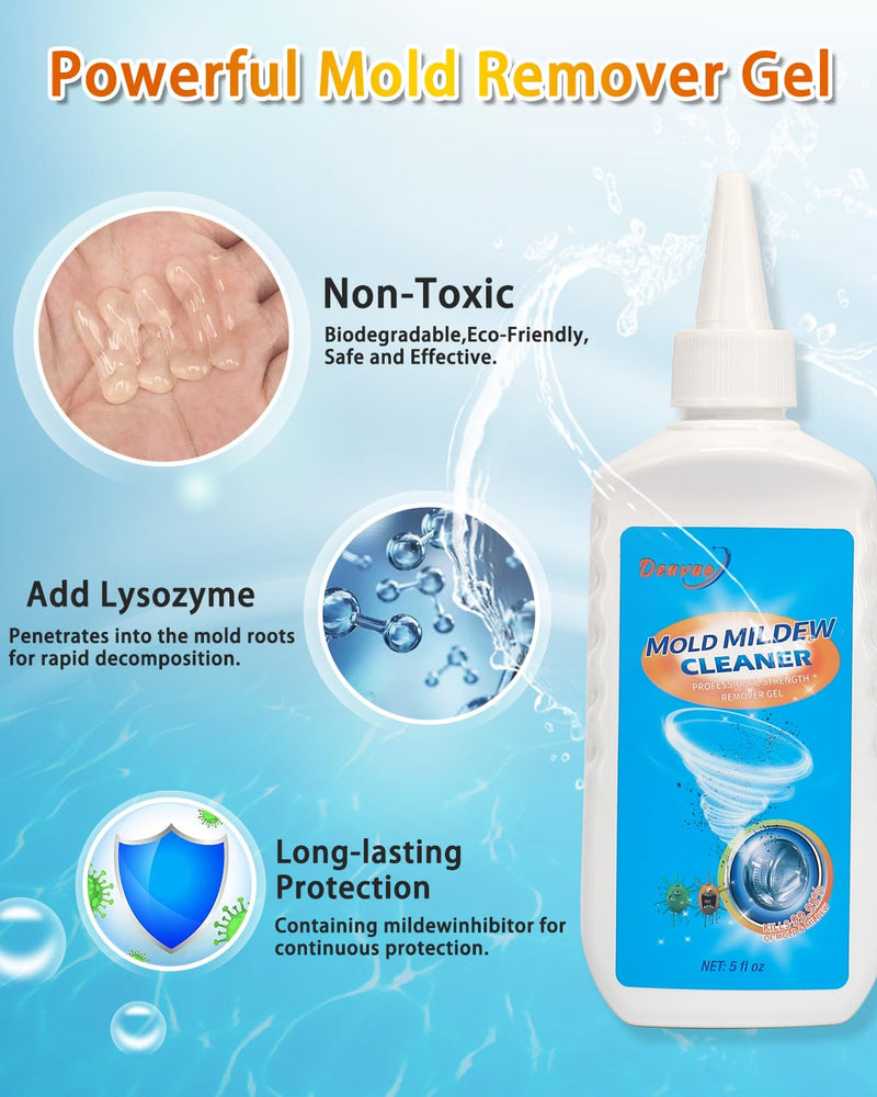 Home Remover Gel, 10 Fl Oz Heavy Duty Stain Cleaner for Washing Machine, Refrigerator Strips, Front Load Washing Machine Cleaner, Grout Molds Cleaner For Tile, Wall, Bathroom, Shower, Glass, Caulk - BeesActive Australia