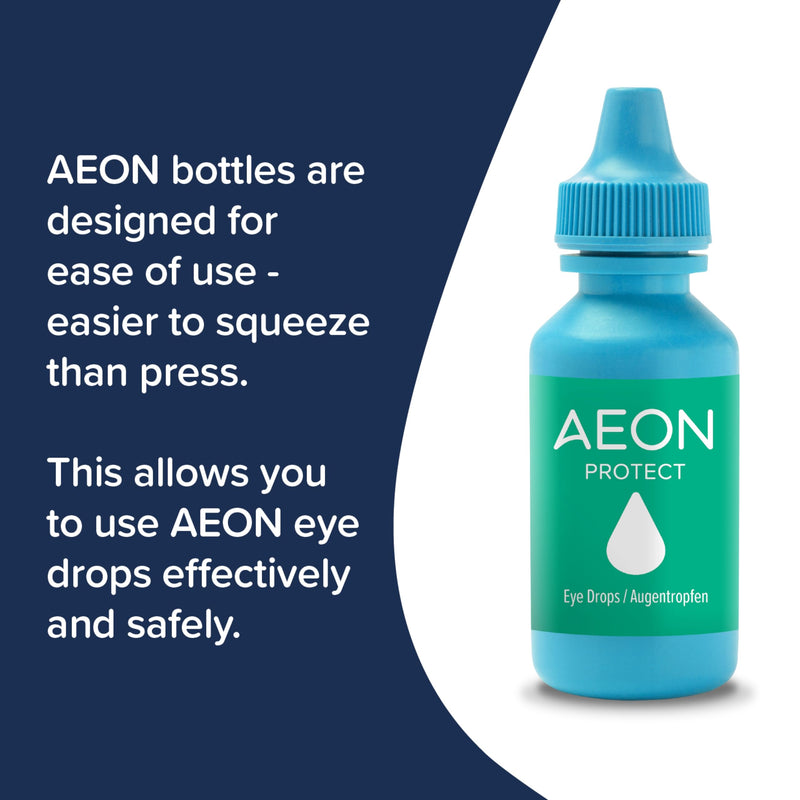 Rayner AEON Protect - Eye Drops for Mild to Moderate Dry Eye - Contact Lens Friendly, 10ml