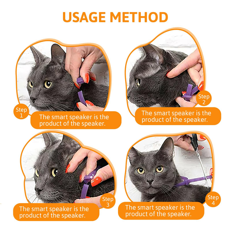 Pack of 4 Calming Collars for Cats, Long-Lasting Calming Collars for Cats Pheromones Cat Calming Collars Anti-Stress and Relaxants Adjustable (Set A) Set A - BeesActive Australia
