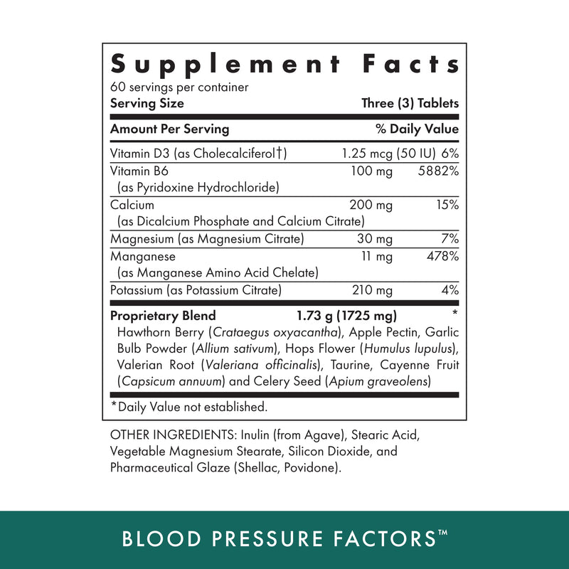 MICHAELS NATUROPATHIC Blood Pressure Factors, 180 CT 180 Count (Pack of 1)