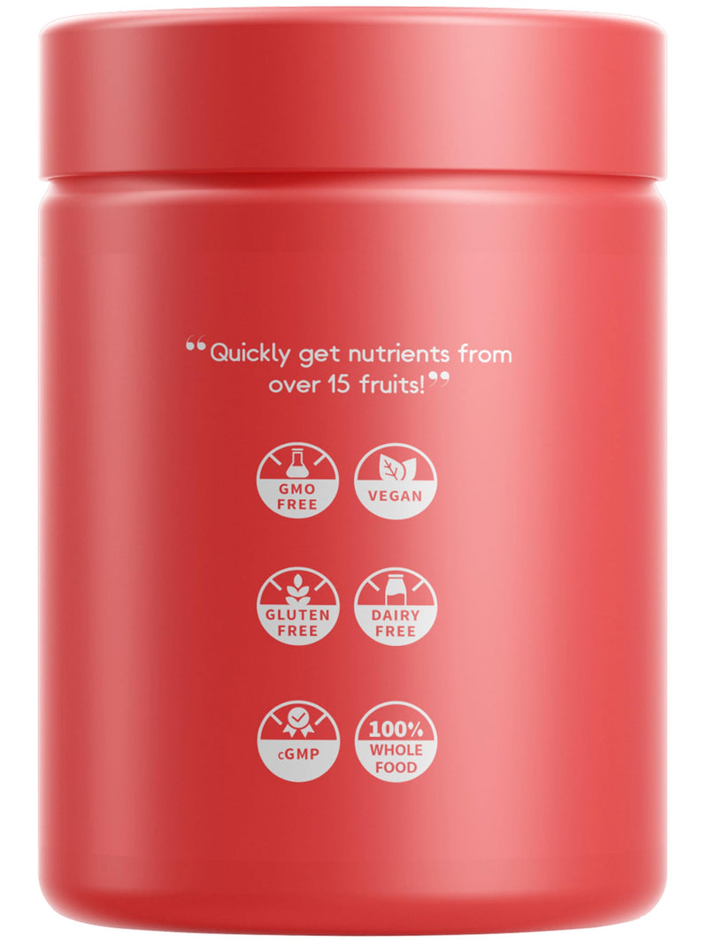Codeage Instantfood Fast Fruits, Over 15 Fruits Powders Equivalent All-in-One, Vegan Daily Whole Food Vitamins - Berries, Antioxidant Polyphenols & Bioflavonoid Multivitamin, Non-GMO, 90 Capsules
