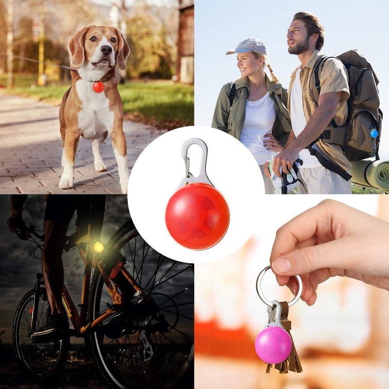 14 pieces dog flashing light pendant for dogs LED dog collar light LED light pendant pet light collar colorful waterproof safety collar lights with 3 flashing modes - BeesActive Australia