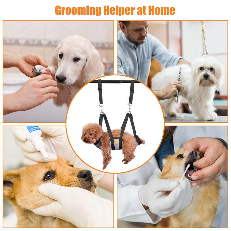 Ownpets dog grooming hammock, hammock harness with 4 hooks, for bathing, washing, grooming and nail trimming, S Width: 29cm, Length: 44.7cm, Legs spacing: 16cm - BeesActive Australia