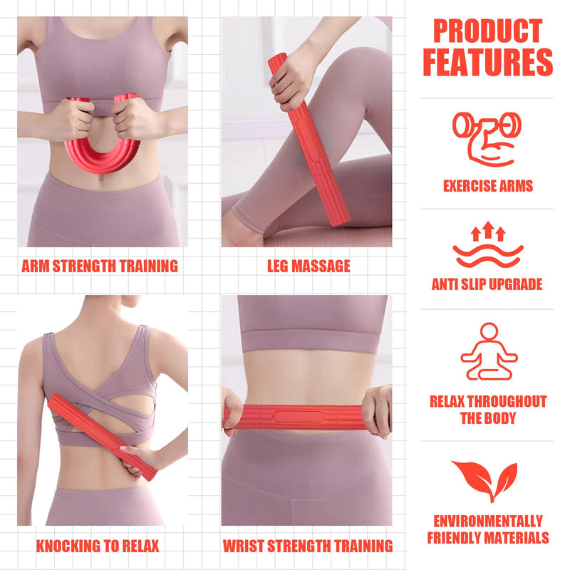 Flex Therapy Bar,Resistance Bar Used to Relieve Pain in the Wrist, Elbow, and Forearm,Tennis Elbow Treatment Bar,Twist Bar for Physical Therapy