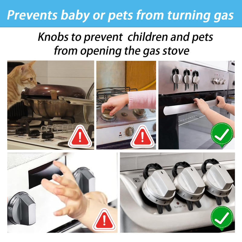 Stove Knob Lock for Child Safety and Proofing,Baby Stove Locks,Gas Stove Knob Locks (5 Pack) - BeesActive Australia