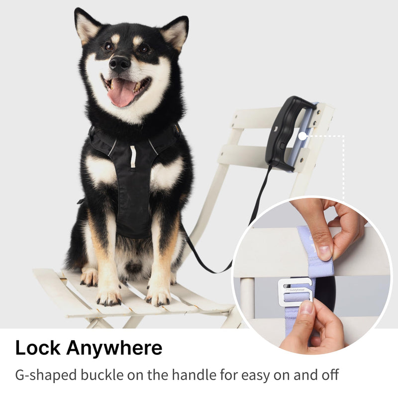 Retractable Dog Leash 5.6 ft Adjustable Soft Hands Free Dog Walking Lead, One-Handed Quick Brake Retractable Leash for Small Medium Dogs Up to 33 lbs, Tangle Free (Ivory White) Ivory White - BeesActive Australia