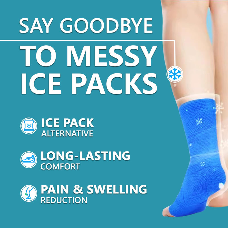 Ice Tape, Self Sticking Bandage Wrap （No Refrigeration Needed）Ice Wrap Instant Cold Compress Compression Tape Wrap, Athletic Muscle Tape, Athletic Tape for Pain and Swelling: Blue - BeesActive Australia