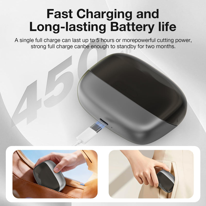 Electric Nail Clipper for Seniors/Adults/Children 2026 New Electric Nail Trimmer Set Dual-FunctionTrimming and Filing System for Thick Nails Toe Nail Clippers Removing Dead Skin and Nail Polish Black