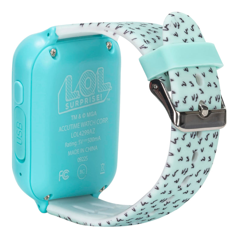 Accutime Kids LOL Surprise Light Blue Educational Touchscreen Smart Watch Toy for Girls, Boys, Toddlers - Selfie Cam, Learning Games, Alarm, Calculator, Pedometer & More (Model: LOL4299AZ) - BeesActive Australia
