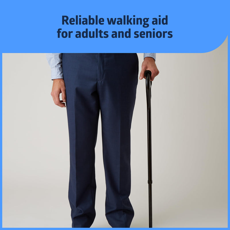 Medline Aluminum Offset Walking Cane for Seniors & Adults is Portable and Lightweight for Balance, Knee Injuries, Mobility & Leg Surgery Recovery - BeesActive Australia