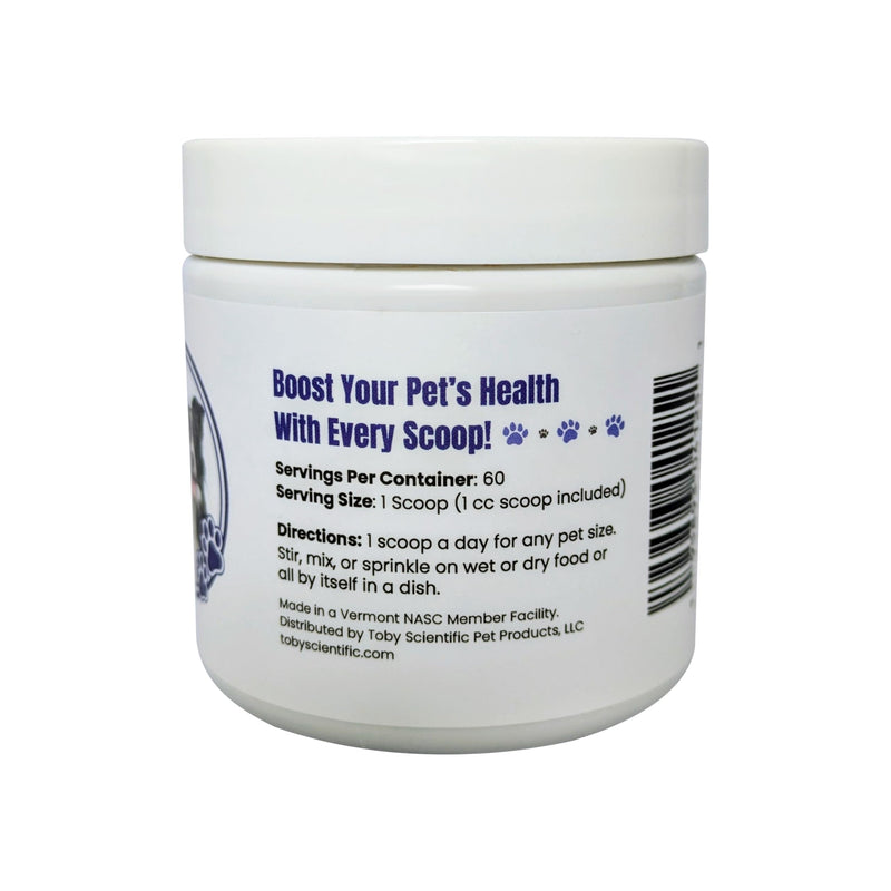 Toby's Immune Boost - Easy to Administer Tasty Powder for All Dogs and Cats - Methylcobalamin B12 for Nerve and Anti-Inflammatory Support - D-Mannose for Urinary and UTI Health - They Love The Taste!