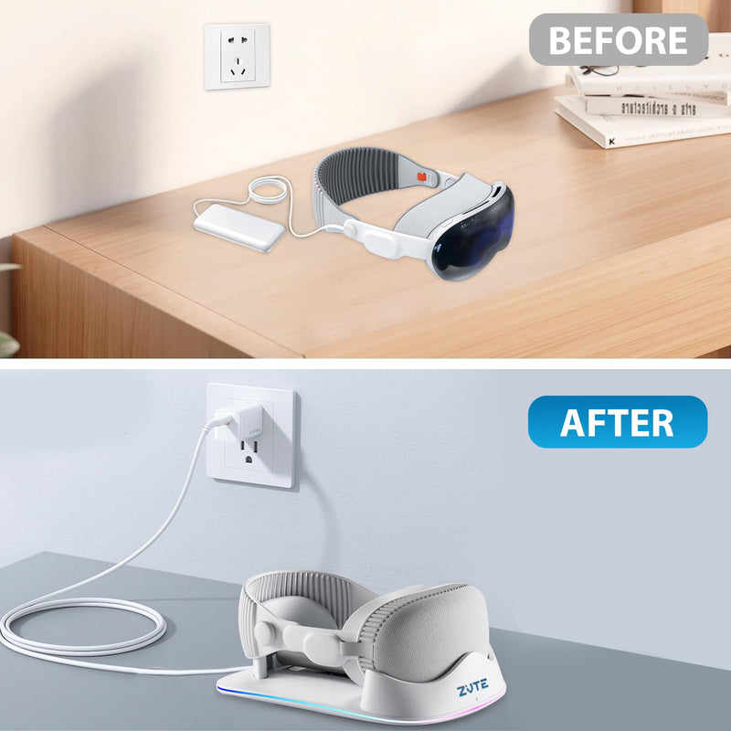 Charging Dock for Apple Vision Pro - Magnetic Charging for Vision Pro Battery Charger Stand, Designed for Apple Vision Pro – Immersive Experience with Advanced AR Technology - BeesActive Australia