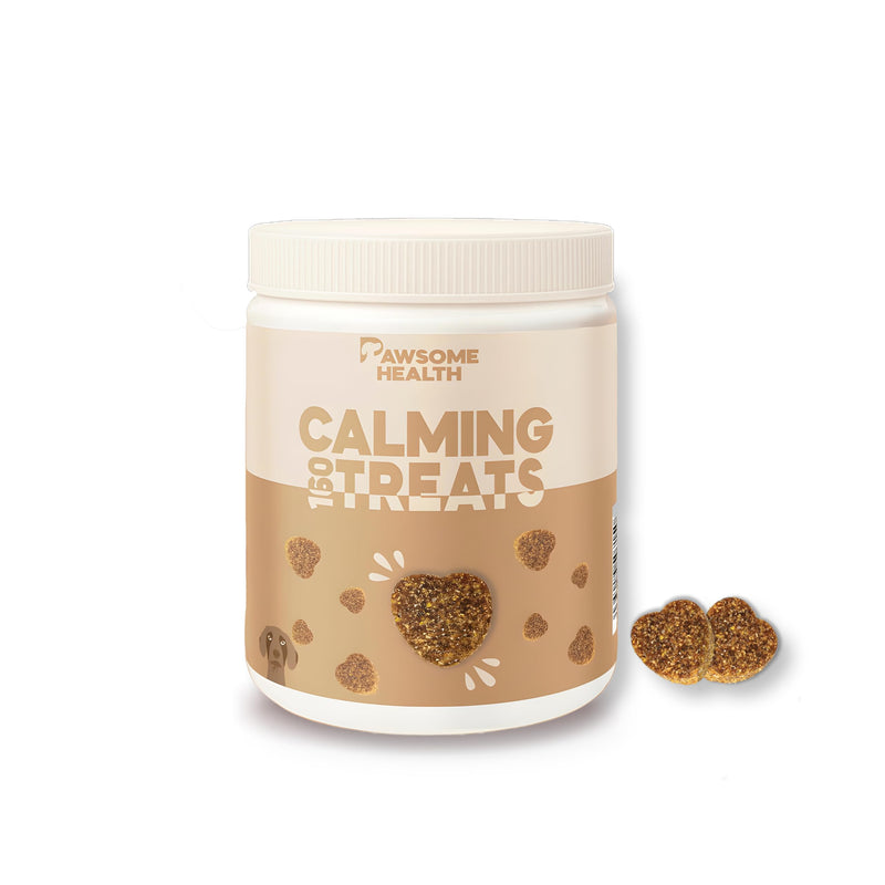 160 Dog Calming Treats | Includes Free Calming eBook | Natural Soothing Chews with L-Tryptophan, Chamomile & Valerian Root | Ideal for Anxiety, Travel, Vet Visits